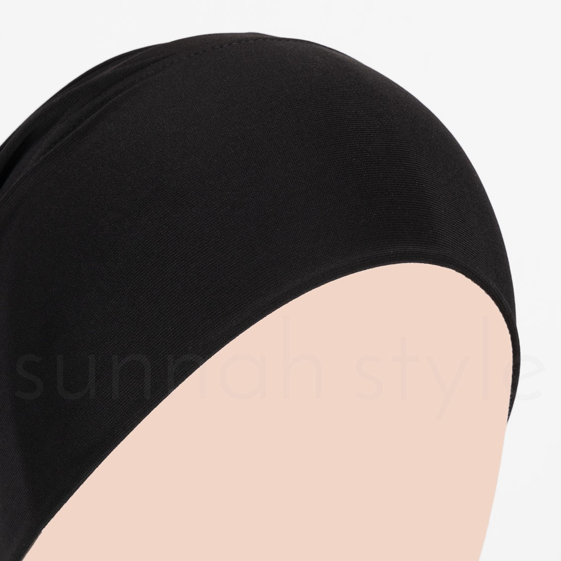 Sunnah Style Tube Underscarf Black